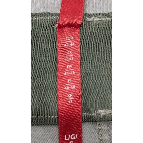 SPANX Cargo Pants Women L Gray Camo Utility Stretch Skinny Pull On Large - Picture 7 of 11